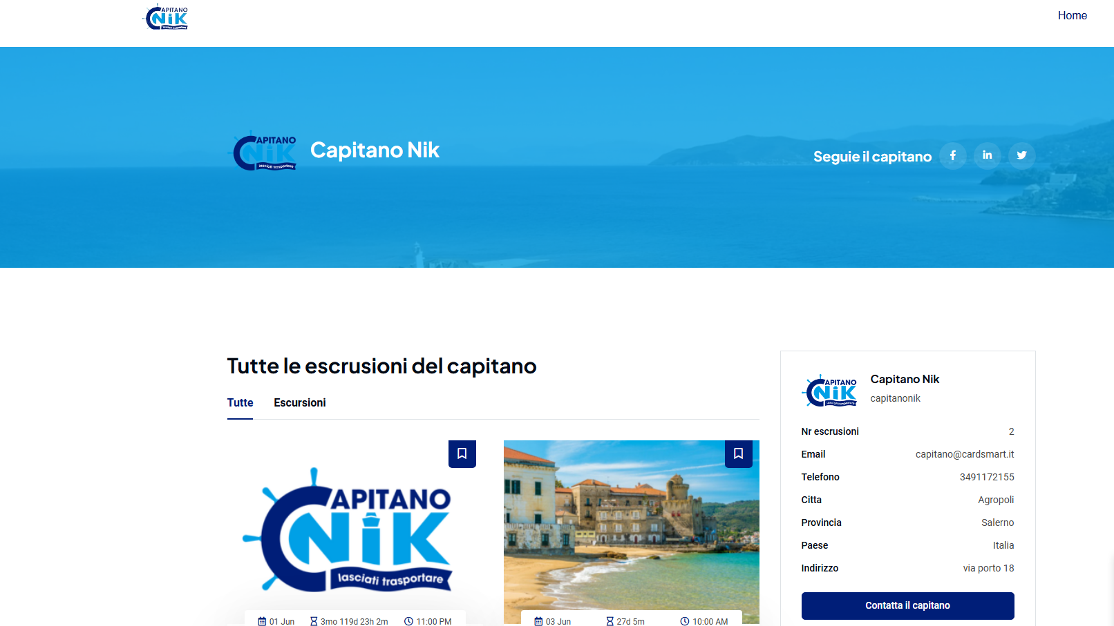 Capitano Nik Agropoli: Prenotazione Escursioni in Barca